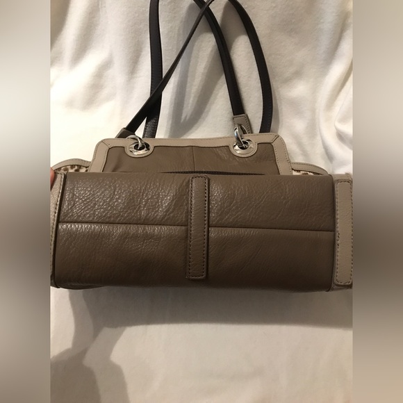 Brighton PARIS tote Beige mushroom TALI Leather & faux fur Shoulder - Picture 8 of 13